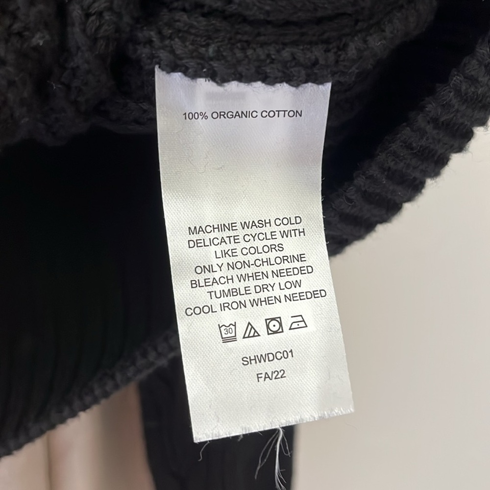 Quince Black Ribbed Crewneck Sweater - Picture 6 of 10